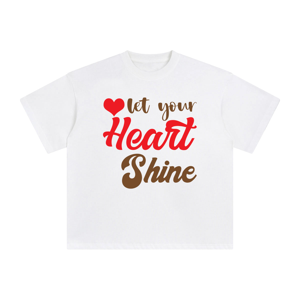 Let Your Heart Shine Graphic Tee-INNBLAC Fashion Apparel