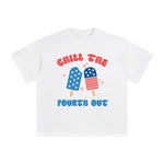 Chill The Fourth Out Graphic Tee-INNBLAC Fashion Apparel