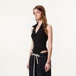 Women's Ribbed Halter Neck Bodysuit