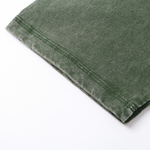 Camiseta lavada de corte holgado y peso pesado de 8.25 oz