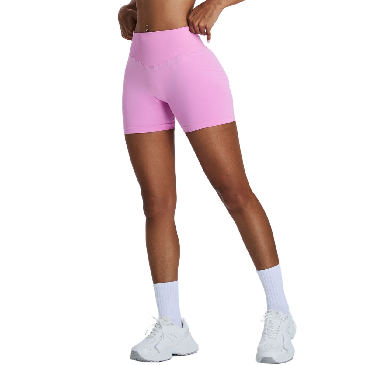 High-Waisted Quick Dry Workout Shorts