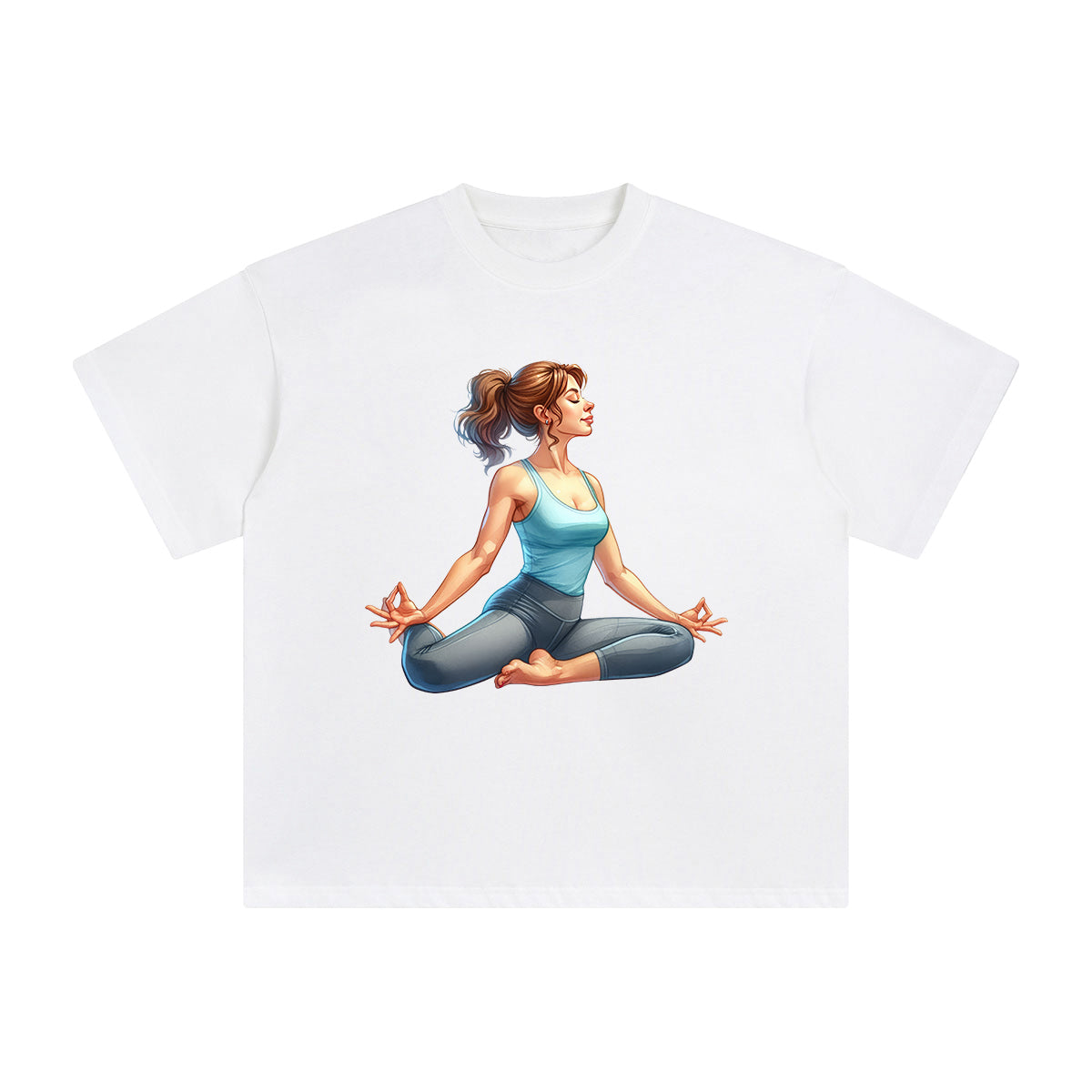 Yoga Mom Comic Graphic Tee-INNBLAC Fashion Apparel
