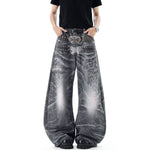 Butterfly Stud Barrel Leg Denim Jeans
