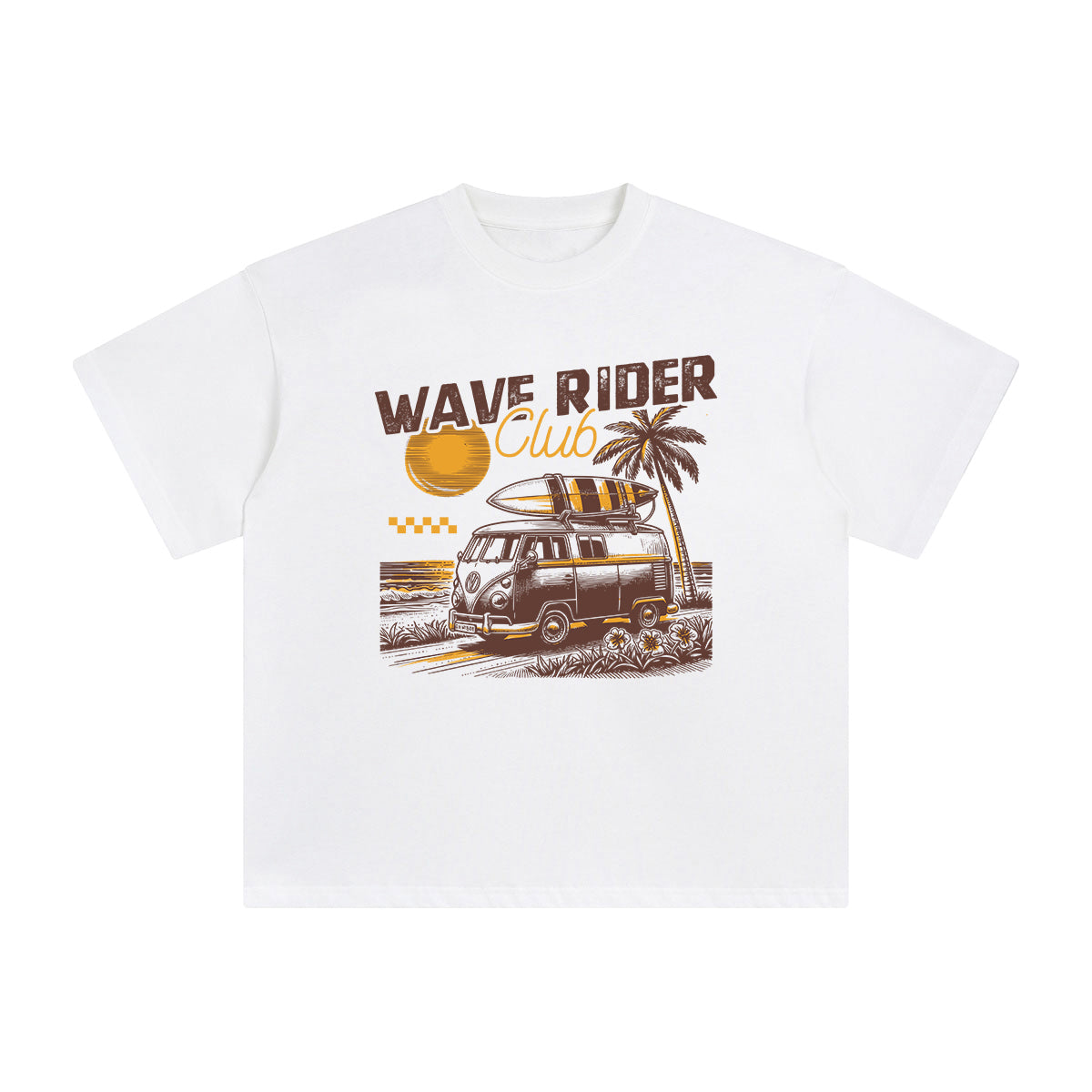 Wave Rider Club Graphic Tee-INNBLAC Fashion Apparel