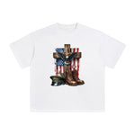 Memorial Day Cross Graphic Tee-INNBLAC Fashion Apparel