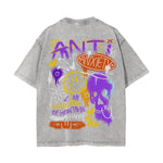 Heavyweight Retro Faded Graphic Tee-INNBLAC Fashion Apparel