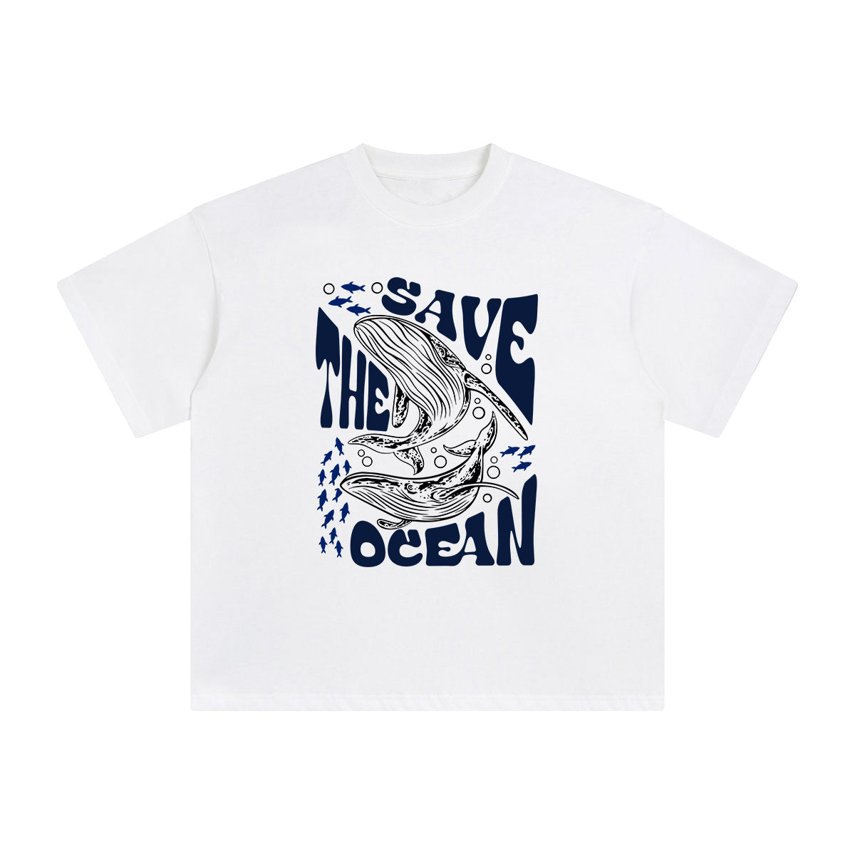 Save The Ocean Graphic Tee-INNBLAC Fashion Apparel