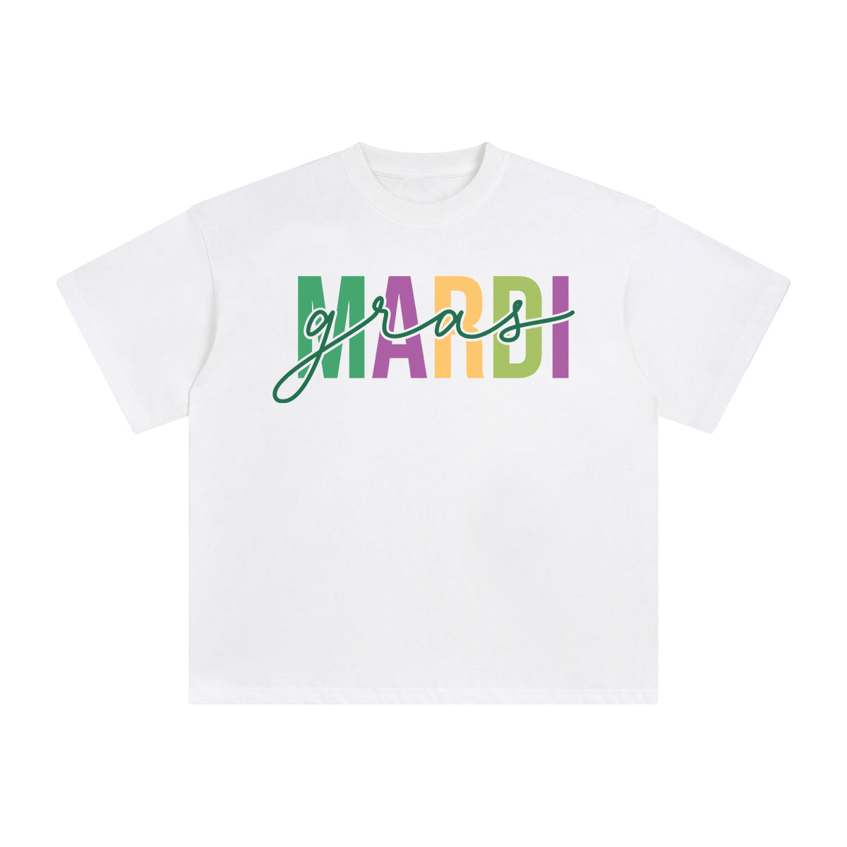 Mardi Gras Graphic Tee-INNBLAC Fashion Apparel
