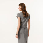 Camiseta Henley de canalé de manga corta de 8 oz