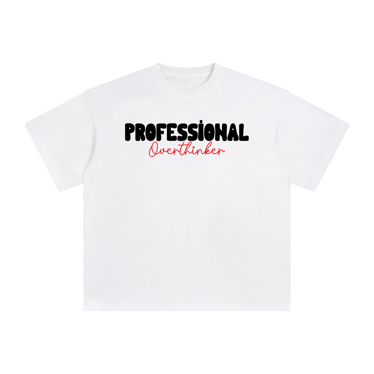 Professional Overthinker Aesthetic Graphic Tee-INNBLAC Fashion Apparel