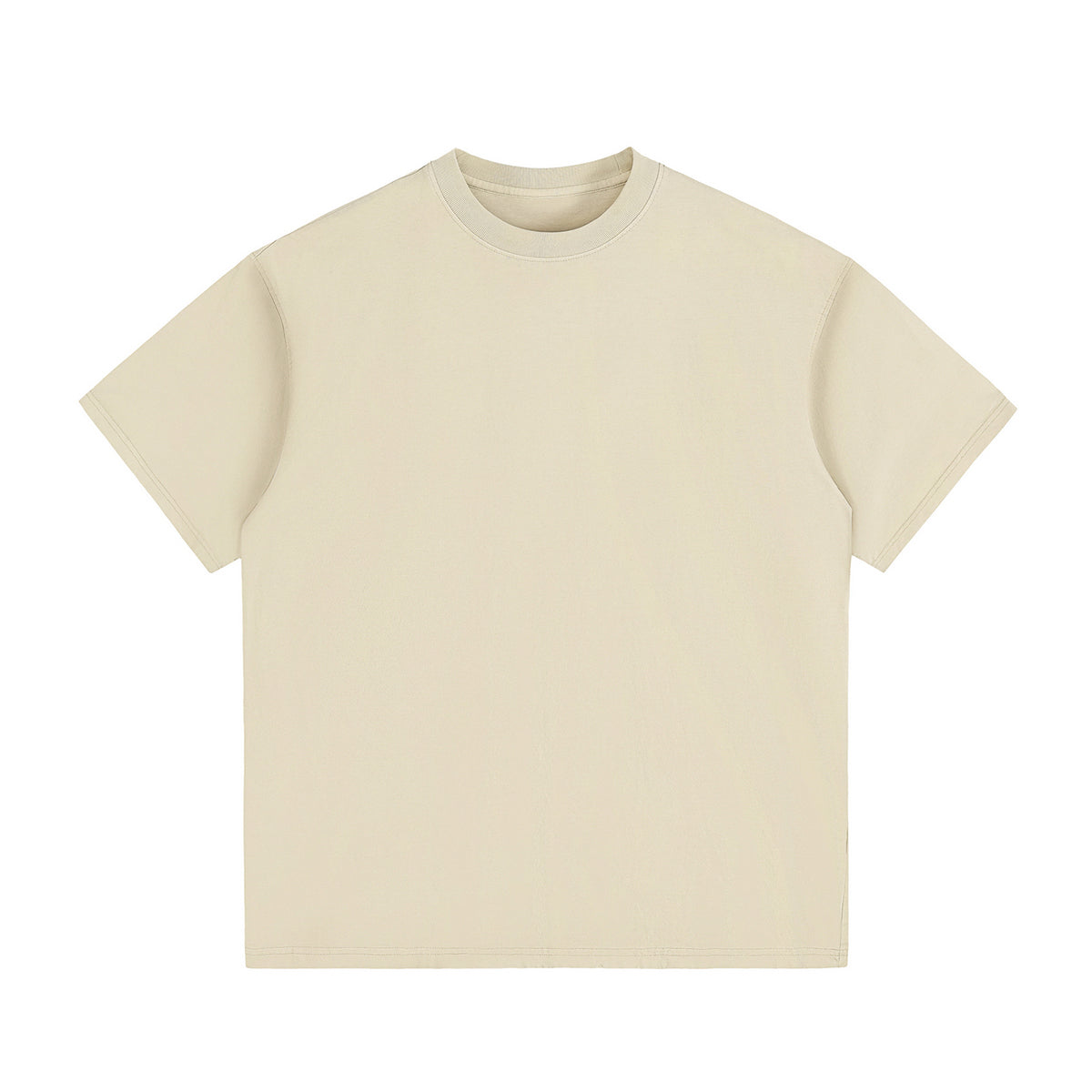 Crew Neck Washed Cotton T Shirt 7.8oz