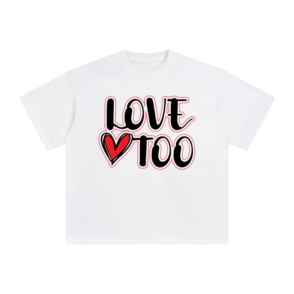 Love Too Aesthetic Graphic Tee-INNBLAC Fashion Apparel