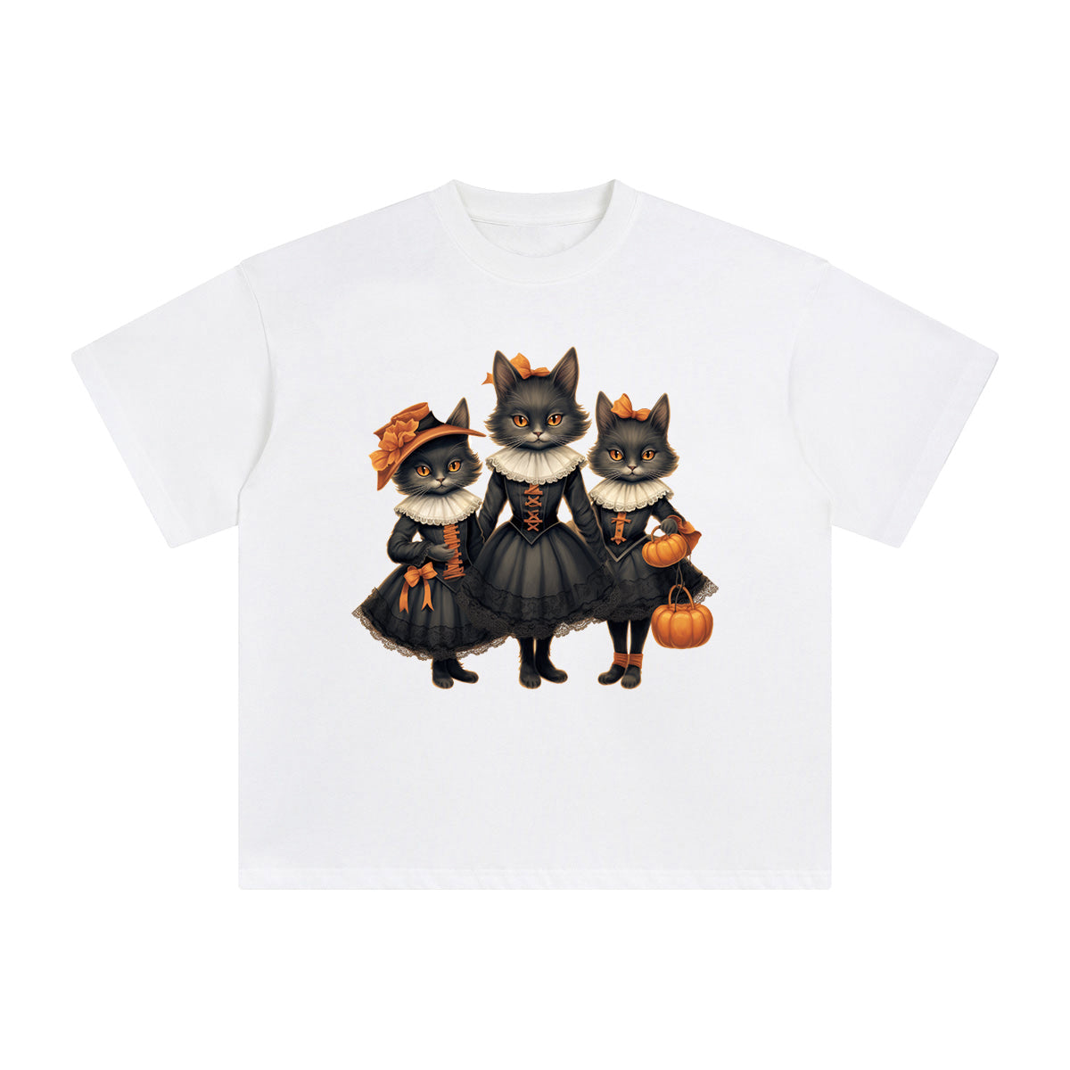 Three Black Cat Graphic Tee-INNBLAC Fashion Apparel