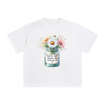 Positive Mind Positive Vibes Positive Life Jar Graphic Tee-INNBLAC Fashion Apparel