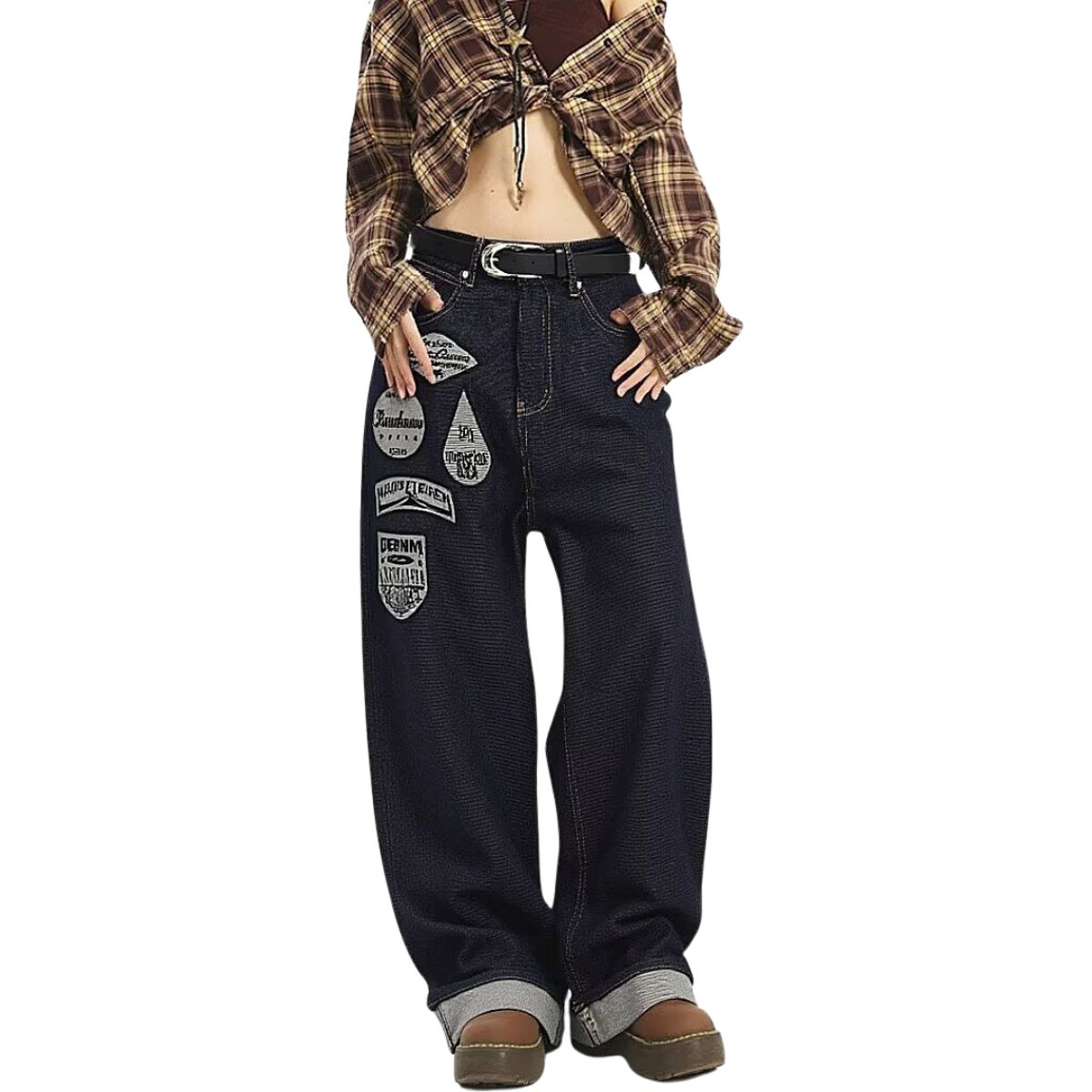 Vintage Black Straight Leg Jeans