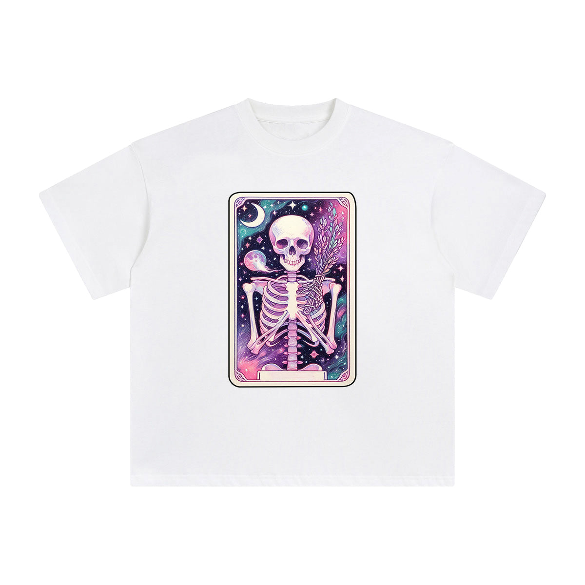 Skeleton Hold Sage Graphic Tee-INNBLAC Fashion Apparel