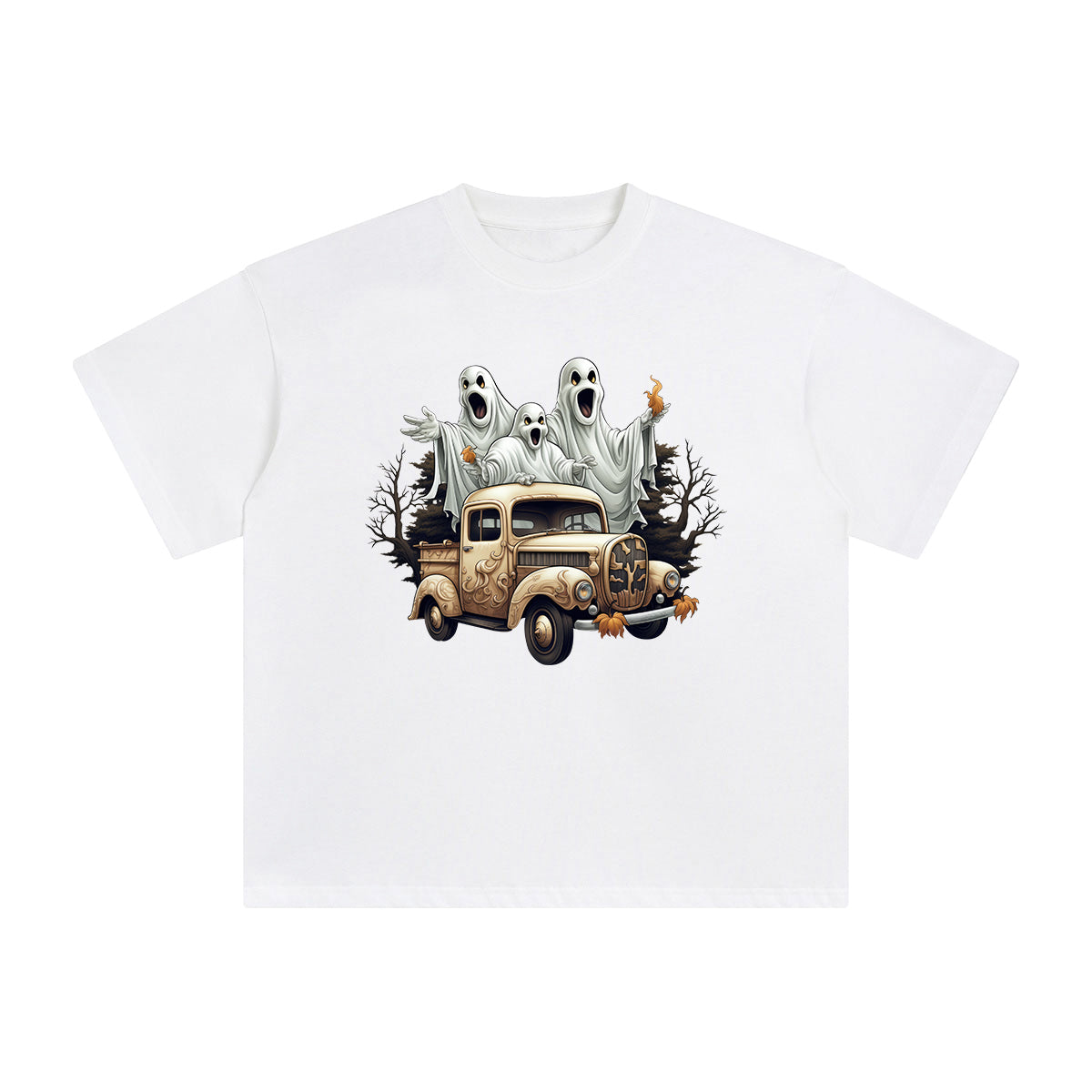 Ghost Truck Graphic Tee-INNBLAC Fashion Apparel