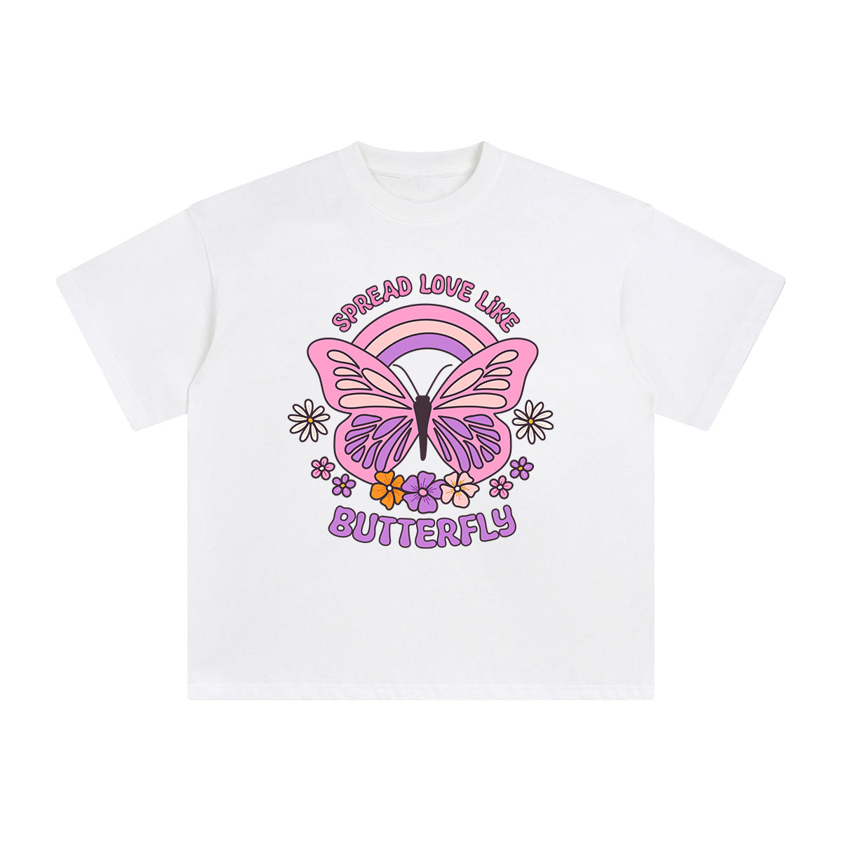Spread Love Like Butterfly Graphic Tee-INNBLAC Fashion Apparel