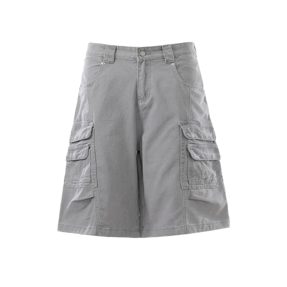 Multi Pocket Cargo Denim Shorts