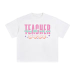 Teacher Helping Little Minds Grow Graphic Tee-INNBLAC Fashion Apparel