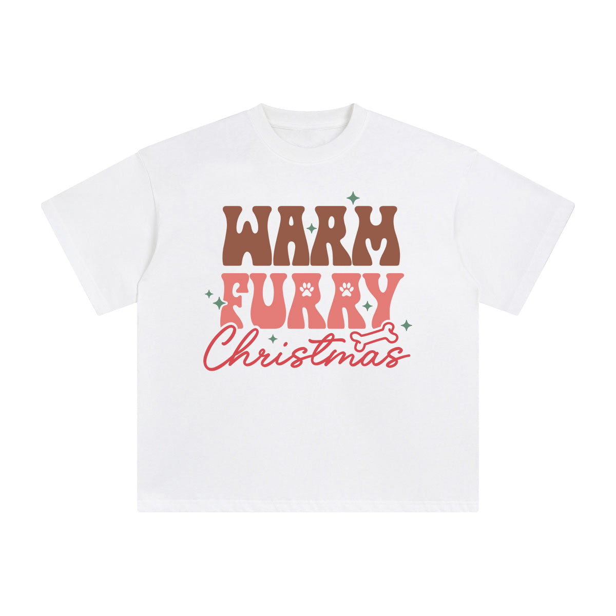 Warm Furry Christmas Graphic Tee-INNBLAC Fashion Apparel