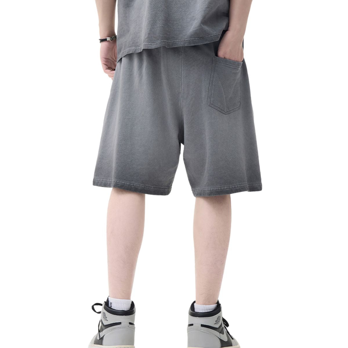 Vintage Washed Cotton Baggy Shorts