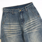 Smoke Rise Vintage Ripped Barrel-Leg Jeans