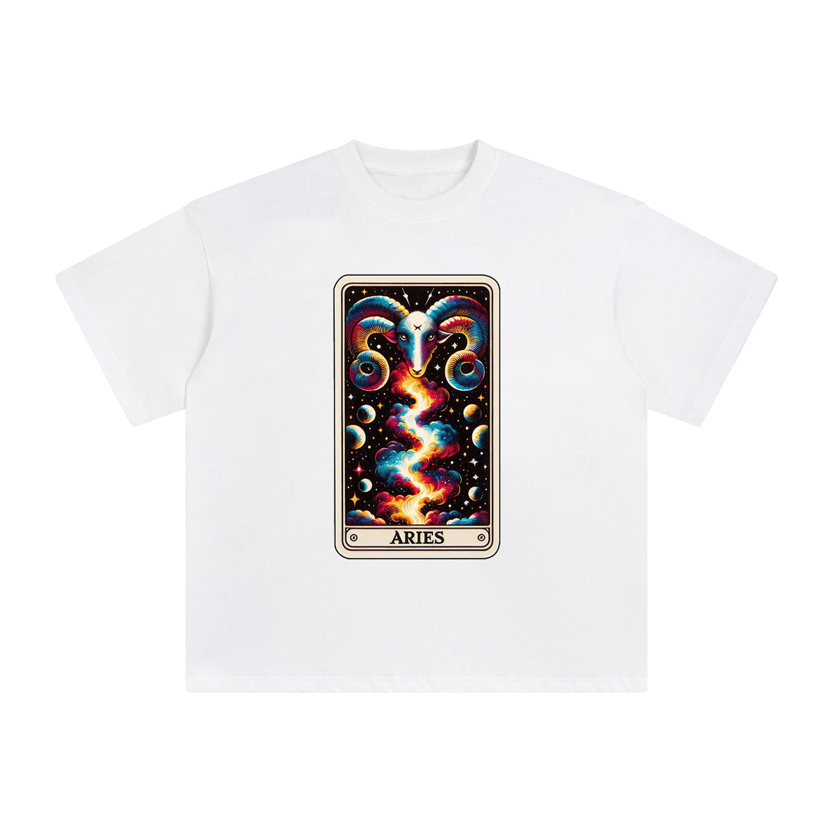 Aries Zodiac Graphic Tee-INNBLAC Fashion Apparel