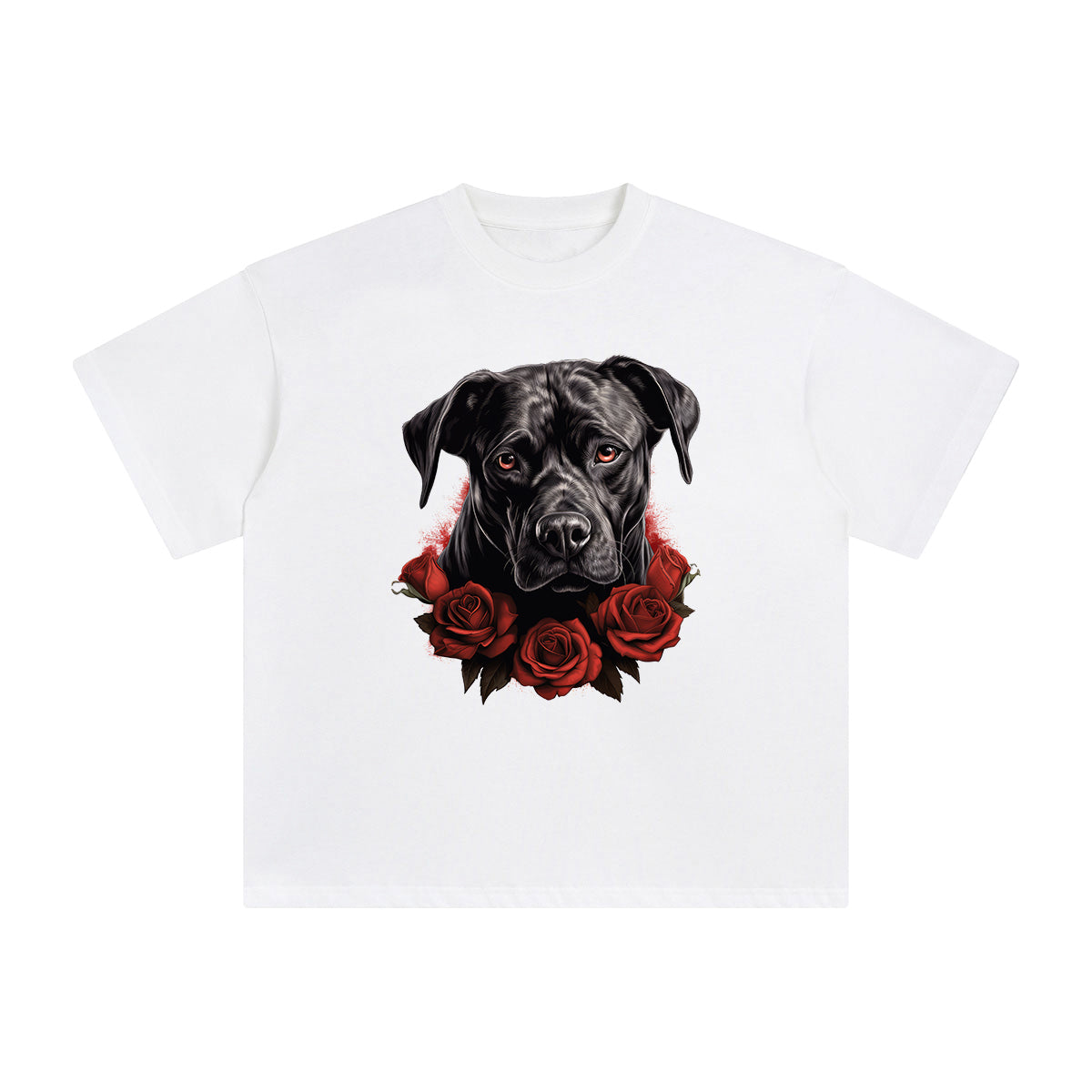 Dog & Rose Graphic Tee-INNBLAC Fashion Apparel