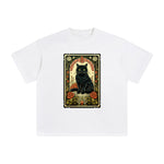 Cat Tarot Card Graphic Tee-INNBLAC Fashion Apparel