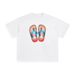 Summer Vacation Slippers Graphic Tee-INNBLAC Fashion Apparel