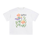 Boho Flower Abstract Graphic Tee-INNBLAC Fashion Apparel