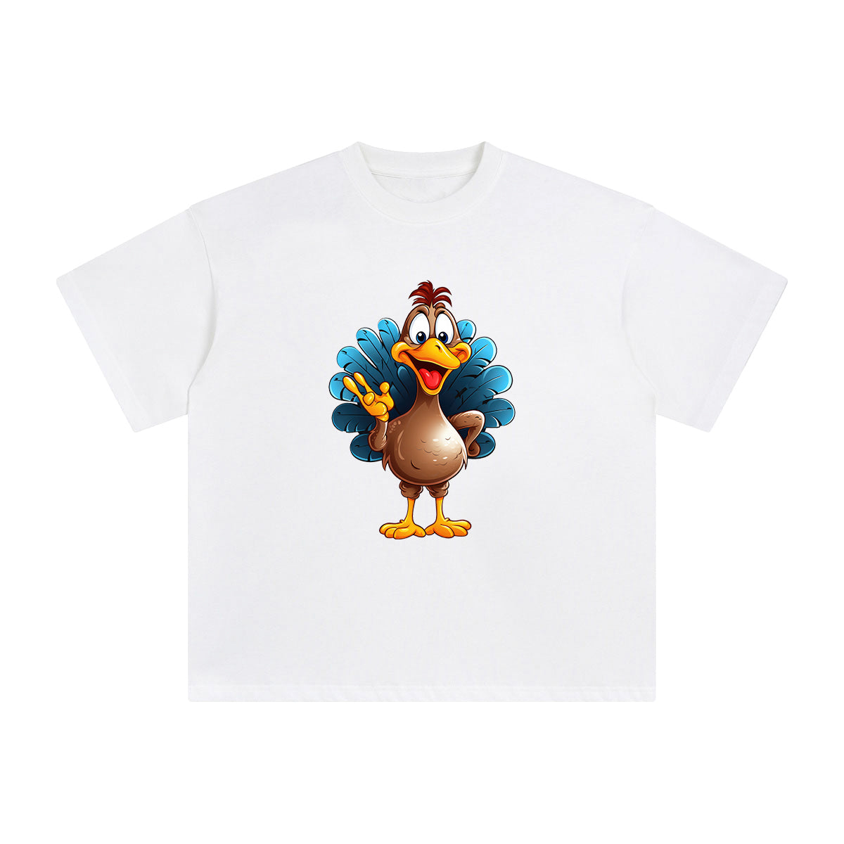 Funny Turkey Graphic Tee-INNBLAC Fashion Apparel