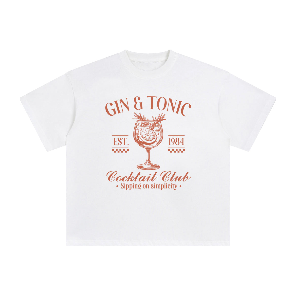 Gin & Tonic Cocktail Club Graphic Tee-INNBLAC Fashion Apparel