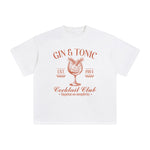 Gin & Tonic Cocktail Club Graphic Tee-INNBLAC Fashion Apparel