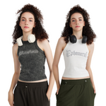 Heavyweight Faded Graphic Crop Tank-INNBLAC Fashion Apparel