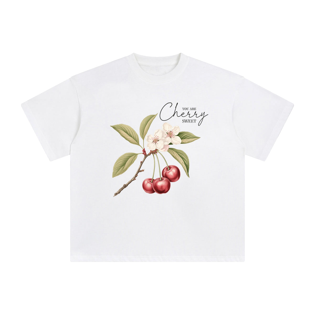 Sweet Cherry Graphic Tee-INNBLAC Fashion Apparel