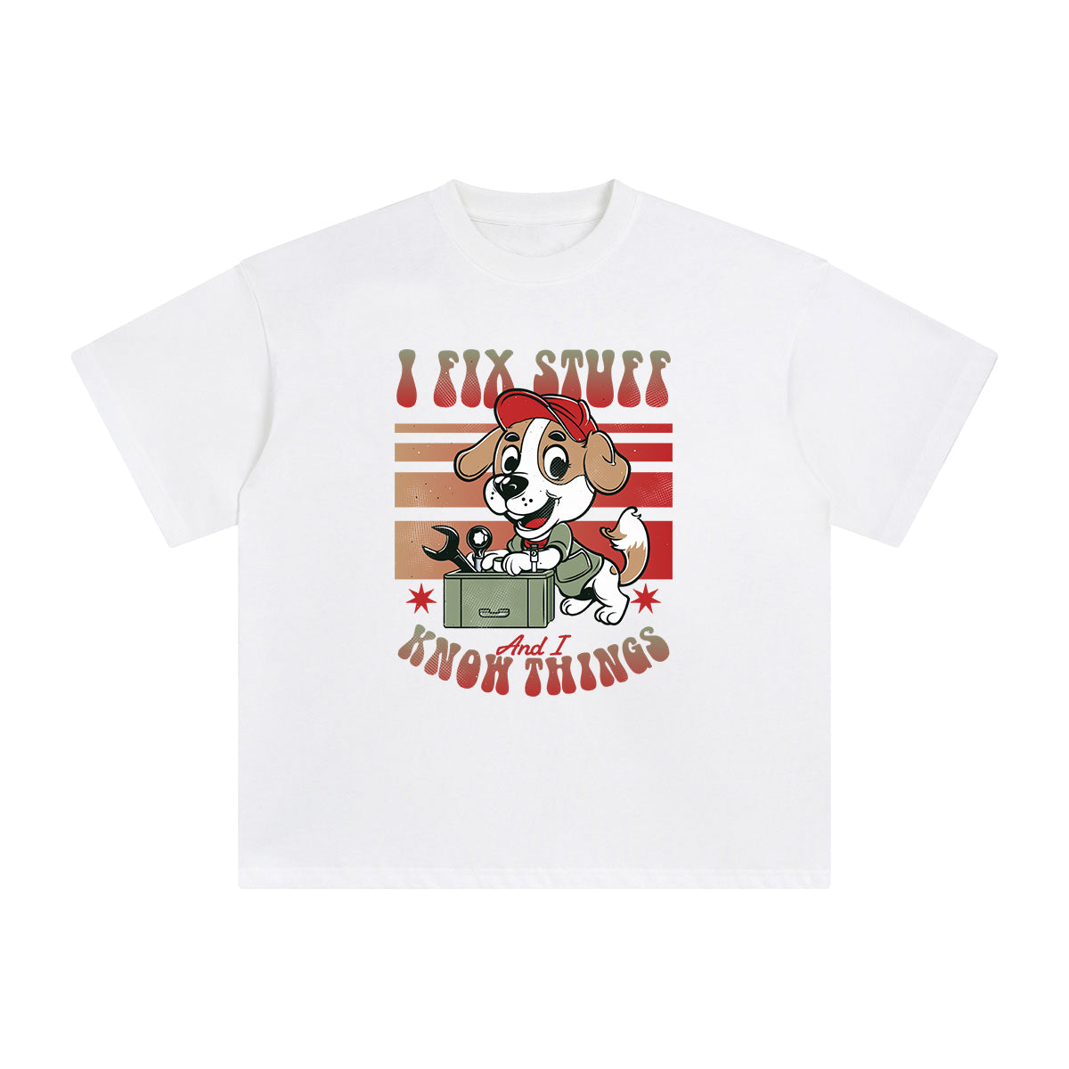 Repairman Dog Graphic Tee-INNBLAC Fashion Apparel