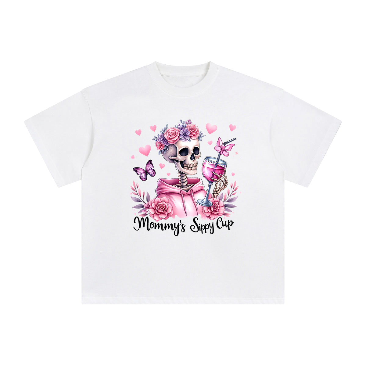 Mommy's Sippy Cup Graphic Tee-INNBLAC Fashion Apparel