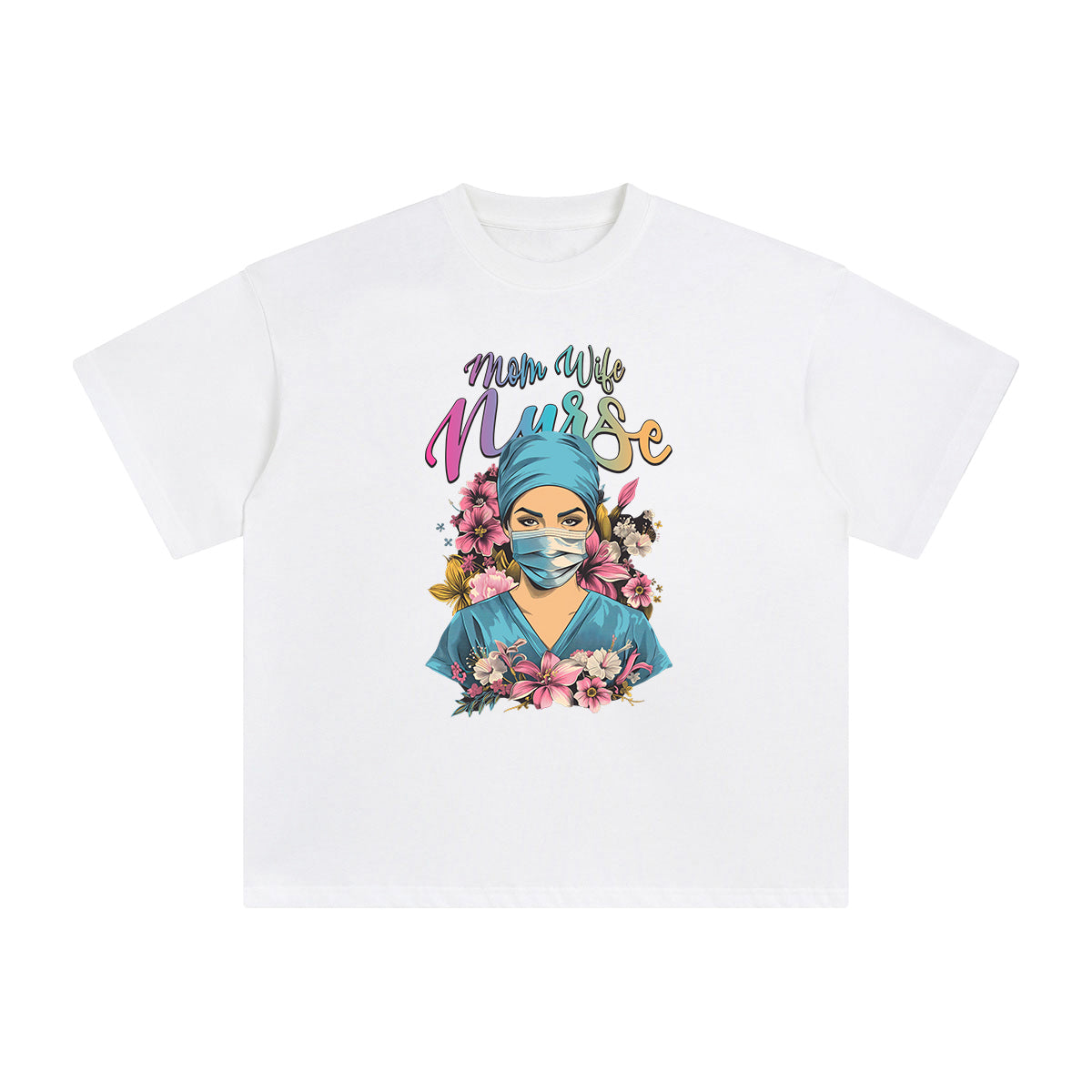 Mom & Wife & Nurse Graphic Tee-INNBLAC Fashion Apparel