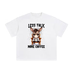 Donkey Drinking Coffee Graphic Tee-INNBLAC Fashion Apparel
