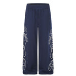 Vintage Embroidered Wide Leg Sweatpants