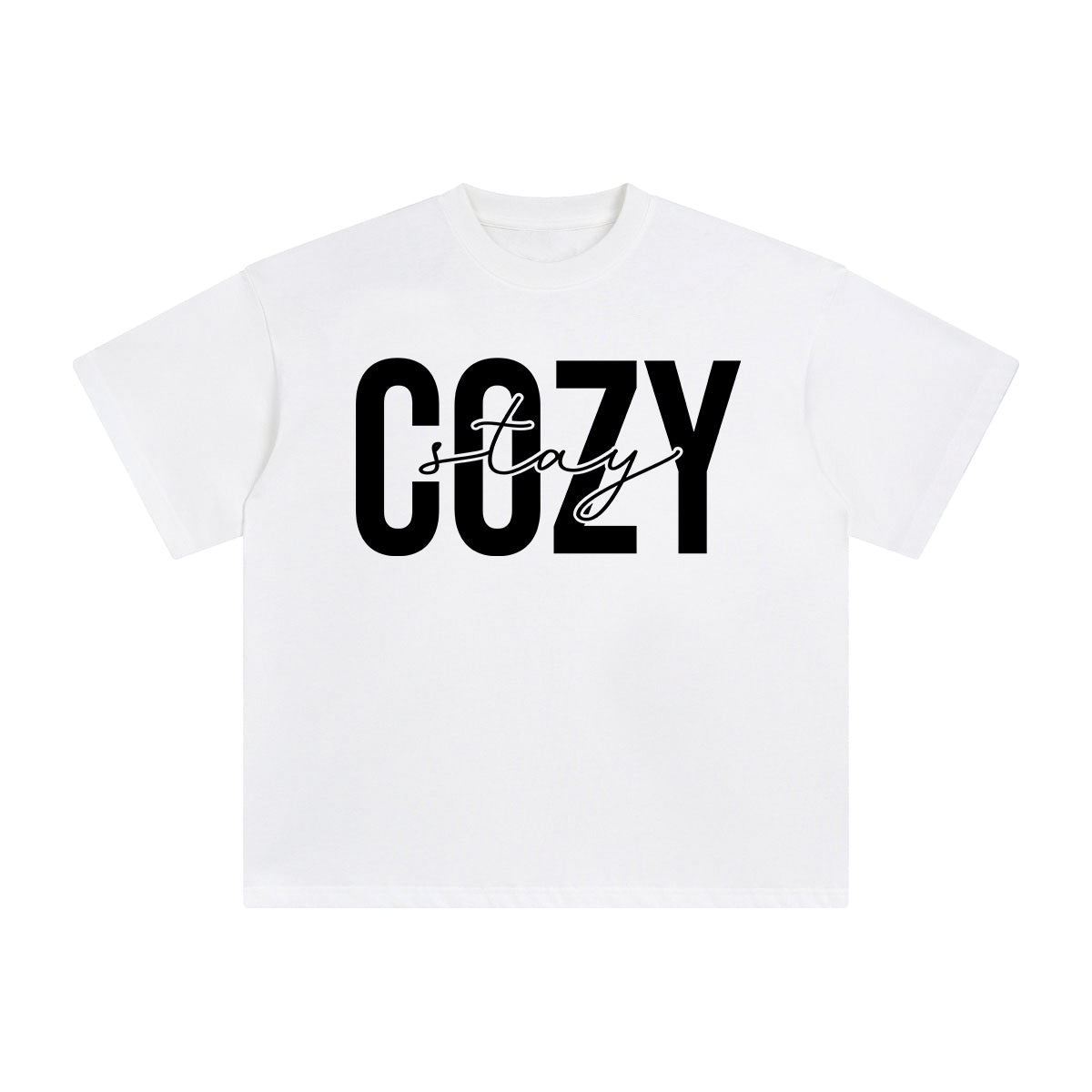 Stay Cozy Graphic Tee-INNBLAC Fashion Apparel