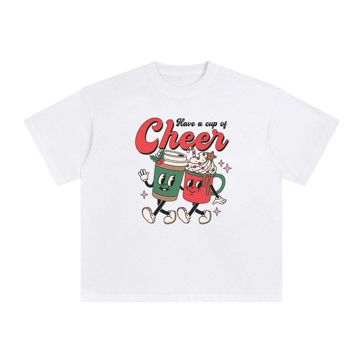 Have A Cup Of Cheer Graphic Tee-INNBLAC Fashion Apparel