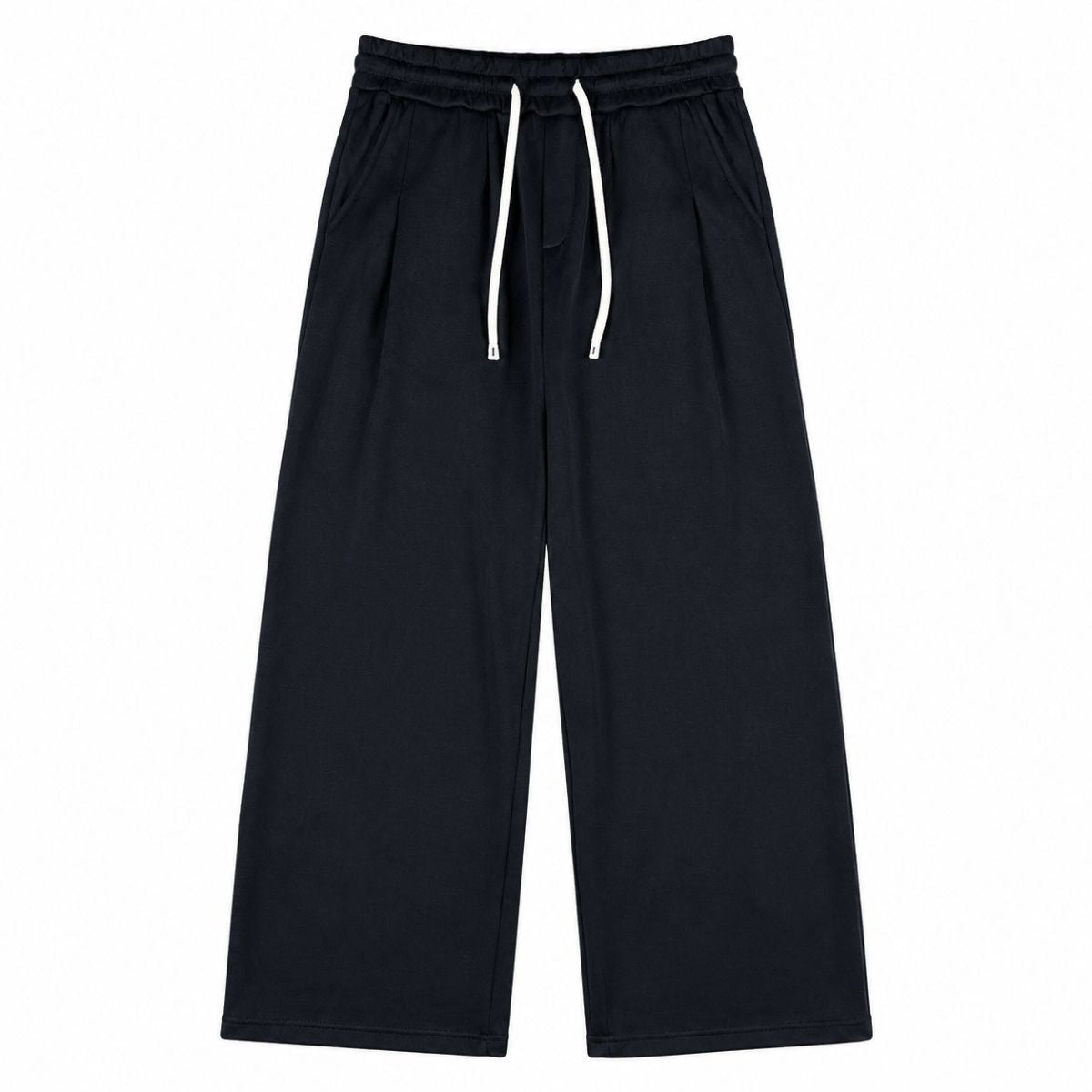 Quiet Luxury Old Money Style 320G Flower-Sand Straight-Leg Trousers