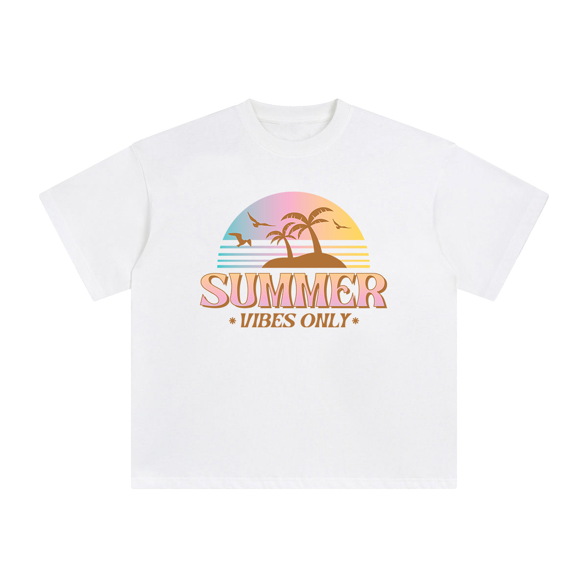 Summer Vibes Only Graphic Tee-INNBLAC Fashion Apparel