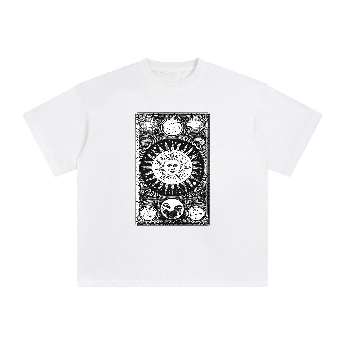 Universe Tarot Card Graphic Tee-INNBLAC Fashion Apparel