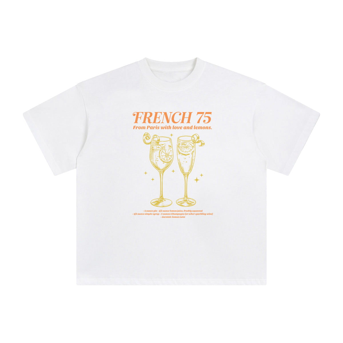 French 75 Graphic Tee-INNBLAC Fashion Apparel