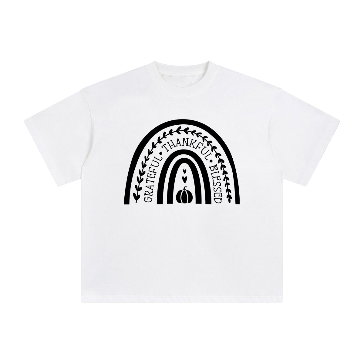 Grateful Thankful Blessed Graphic Tee-INNBLAC Fashion Apparel