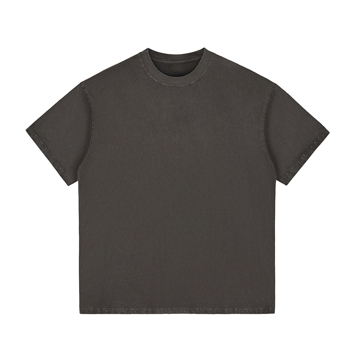 Crew Neck Washed Cotton T Shirt 7.8oz